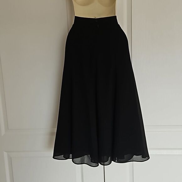 Pleated Midi Skirt XS Black - Picture 4 of 16